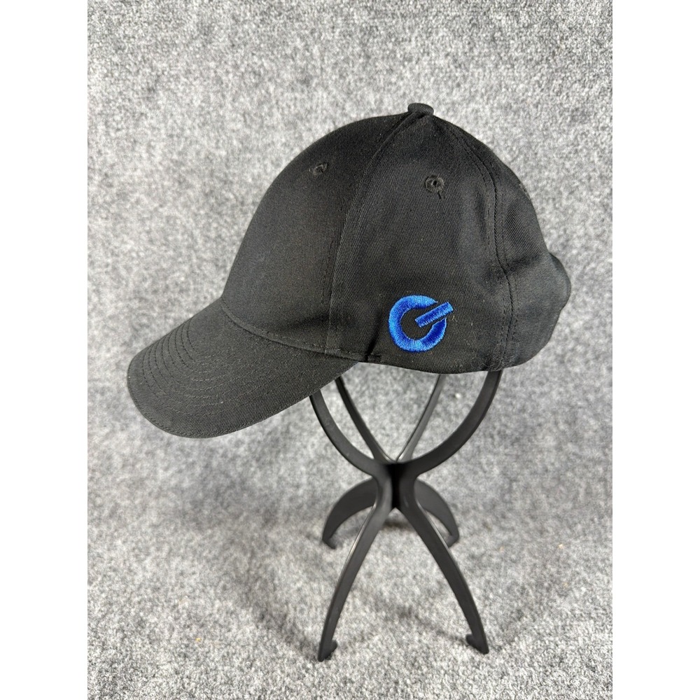 GM Goodwrench Service Plus Hat Mens Black Blue Logo Adjustable Baseball Cap